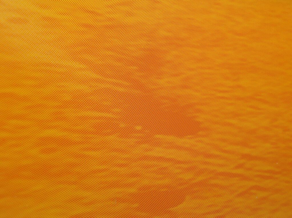 A field of orange with no neutrals in it.